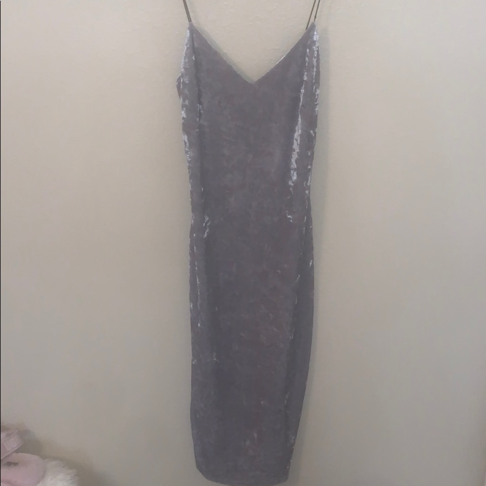 Velvet bodycon dress
